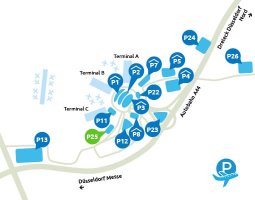 P25 Düsseldorf Flughafen